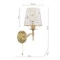 Marble Hill Wall Light Aged Brass Bracket Only