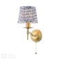 Marble Hill Wall Light Aged Brass With Shade