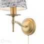 Marble Hill Wall Light Aged Brass With Shade
