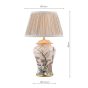 Marble Hill Table Lamp Multi-Coloured Ceramic With Shade