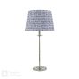 Marble Hill Table Lamp Polished Nickel With Shade
