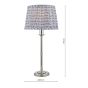Marble Hill Table Lamp Polished Nickel With Shade