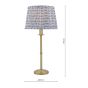 Marble Hill Table Lamp Aged Brass With Shade