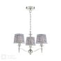 Marble Hill 3 Light Armed Pendant Polished Nickel With Shade