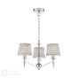 Marble Hill 3 Light Armed Pendant Polished Nickel With Shade