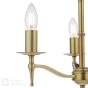 Marble Hill 3 Light Armed Pendant Aged Brass Fitting Only