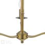 Marble Hill 3 Light Armed Pendant Aged Brass Fitting Only
