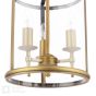 Marble Hill 3 Light Lantern Aged Brass and Glass