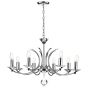 Medusa 8 Light Armed Pendant Polished Chrome and Crystal Fitting Only