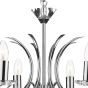 Medusa 8 Light Armed Pendant Polished Chrome and Crystal Fitting Only
