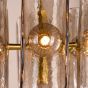 Megara 6 Light Pendant Antique Bronze and Tea Smoked Glass