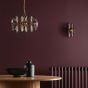 Megara 6 Light Pendant Antique Bronze and Tea Smoked Glass