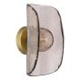 Megara Wall Light Antique Bronze and Tea Smoked Glass