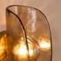 Megara Wall Light Antique Bronze and Tea Smoked Glass