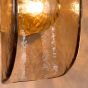Megara Wall Light Antique Bronze and Tea Smoked Glass
