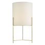 Michaela Table Lamp Satin Gold With Shade