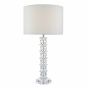 Mina Table Lamp Polished Chrome & Crystal With Shade