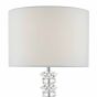 Mina Table Lamp Polished Chrome & Crystal With Shade