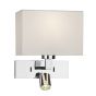 Modena Wall Light With LED In Polished Chrome (Bracket Only)