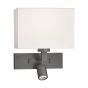Modena Wall Light Brushed Bronze With Shade LED