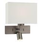 Modena Wall Light Brushed Bronze With Shade LED