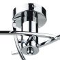 Morgan 3 Light Semi Flush Polished Chrome