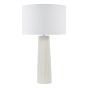 Myla Ceramic Table Lamp White With Shade