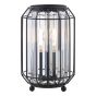 Naeva Table Lamp Matt Black and Crystal