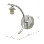 Nakita Wall Light Polished Chrome Bracket Only