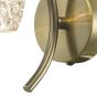 Nakita Wall Light Antique Brass With Dimpled Open Glass