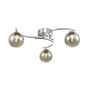 Nakita 3 Light Semi Flush Polished Chrome With Smoked Glass