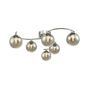 Nakita 6 Light Semi Flush Polished Chrome With Smoked Glass