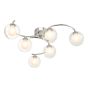 Nakita 6lt Semi Flush Polished Chrome With Clear/Opal Glass