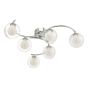 Nakita 6lt Semi Flush Polished Chrome With Clear/Opal Glass