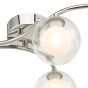 Nakita 6lt Semi Flush Polished Chrome With Clear/Opal Glass
