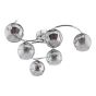 Nakita 6lt Semi Flush Polished Chrome With Organic Smoked Glass