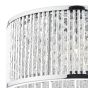 Nantes 3 Light Flush Polished Chrome and Clear