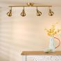 Nathaniel 4 Light Bar Spotlight Aged Brass