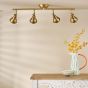 Nathaniel 4 Light Bar Spotlight Aged Brass