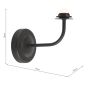 Navarro Rechargeable Wall Light Matt Black Bracket Only LED