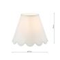Nerita Ivory Linen Empire Shade 25cm