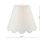 Nerita Ivory Linen Empire Shade 35cm
