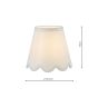Nerita Ivory Linen Empire Shade 15cm