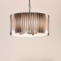 Netra 3 Light Pendant Satin Bronze and Ivory