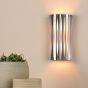 Netra 2 Light Wall Light Satin Bronze and Ivory