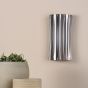 Netra 2 Light Wall Light Satin Bronze and Ivory