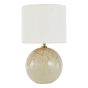 Nicolette Twin Pack Table Lamp Pink and Cream Ceramic With Linen Shade