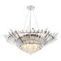 Nimbus 9 Light Chandelier Crystal and Polished Chrome