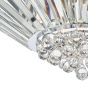 Nimbus 5 Light Flush Polished Chrome Crystal