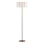 Noura Floor Lamp Antique Bronze and Ivory Ivory Scallop Shade